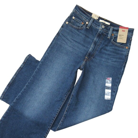 NWT Levi's Ribcage Bell in A New York Moment High Rise Stretch Flare Jeans 29 - Picture 2 of 5